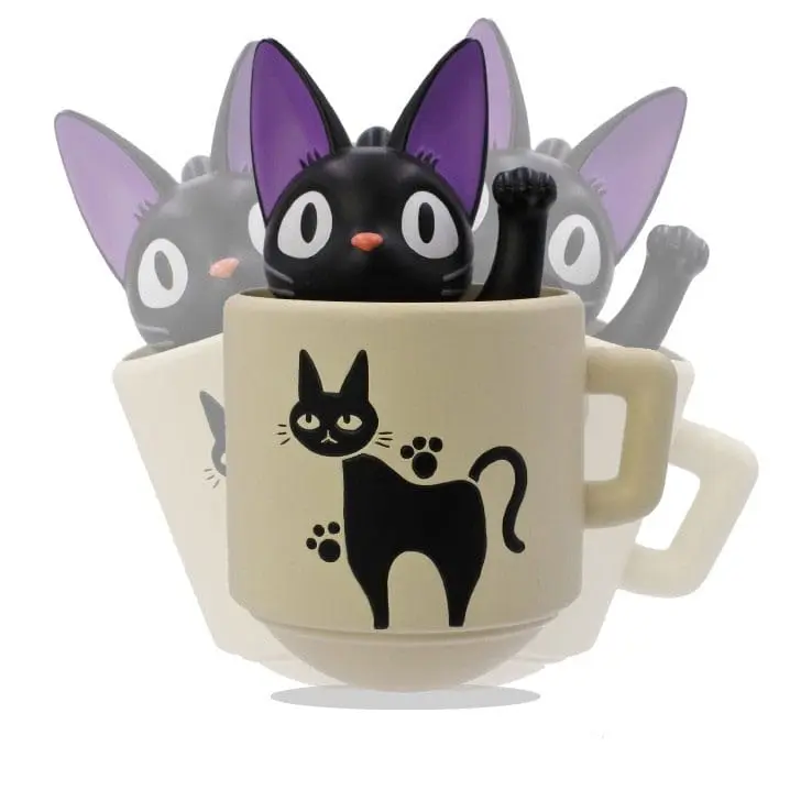 "Kiki's Delivery Service" Okrągła Figurka z podstawą Kiki z kubkiem 6 cm zdjęcie produktu