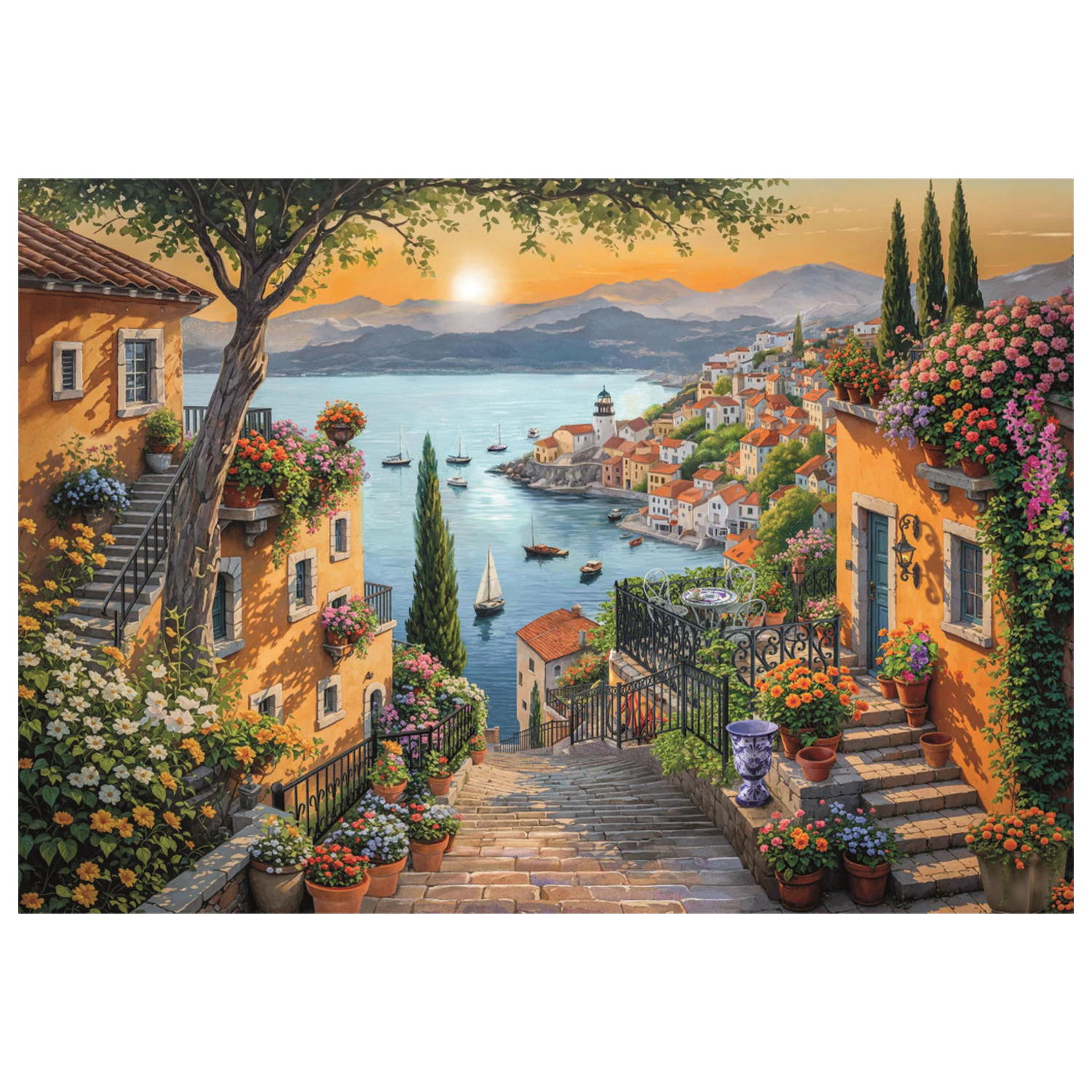 Harbor Steps 1500-elementowe puzzle zdjęcie produktu