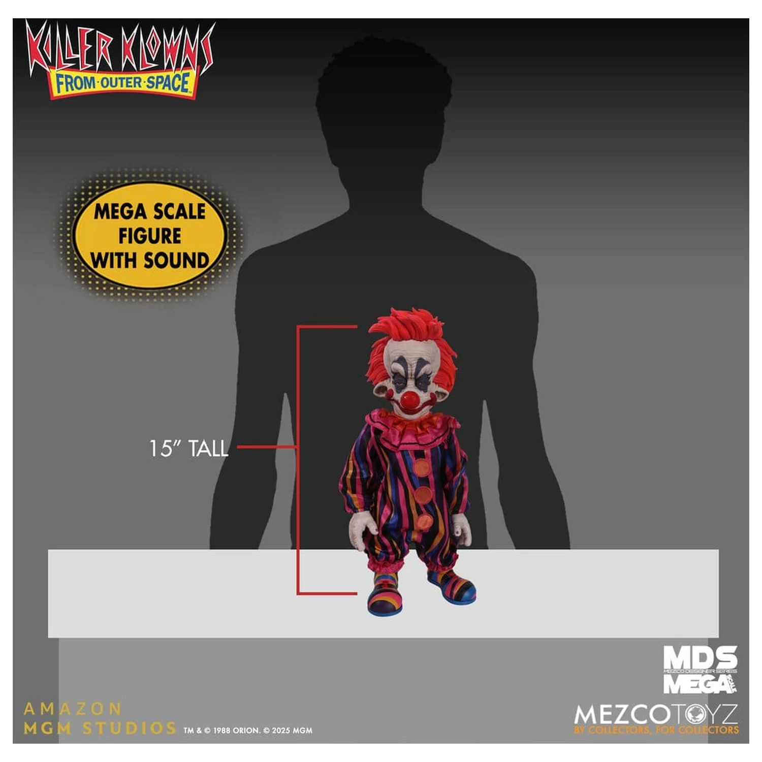 Killer Klowns from Outer Space MDS Mega Scale Lalka Rudy 38 cm zdjęcie produktu