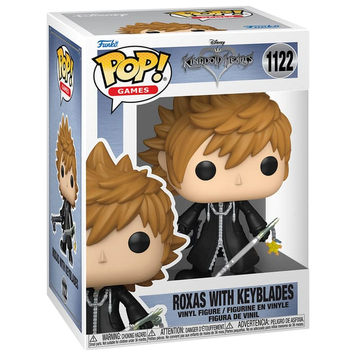 Kingdom Hearts Funko POP! Games Vinyl Figure Roxas z Keyblades 9 cm zdjęcie produktu