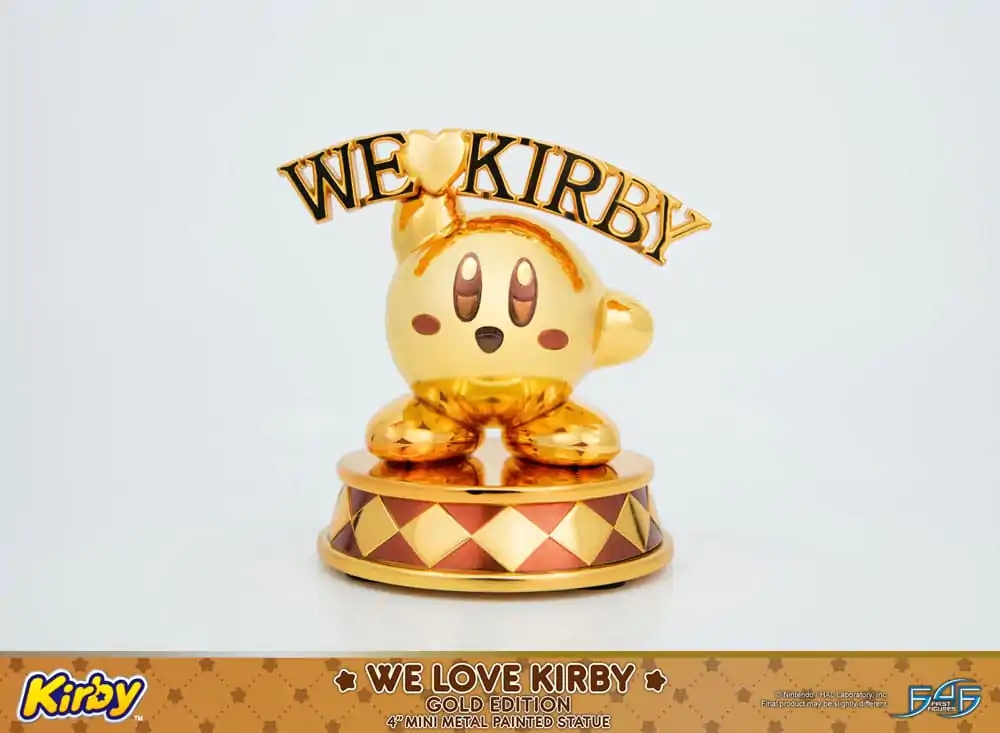 Kirby DieCast Statue We Love Kirby Gold Edition 10 cm Statuetka odlewana ciśnieniowo zdjęcie produktu