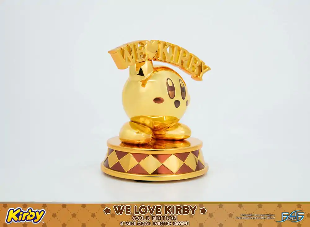 Kirby DieCast Statue We Love Kirby Gold Edition 10 cm Statuetka odlewana ciśnieniowo zdjęcie produktu