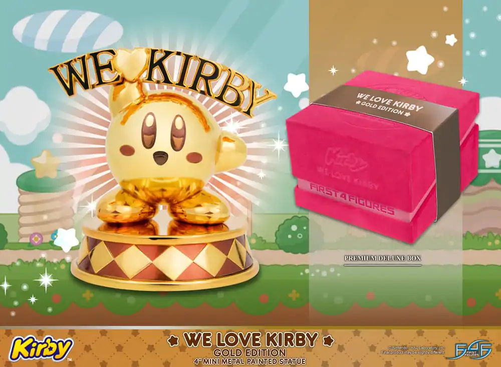 Kirby DieCast Statue We Love Kirby Gold Edition 10 cm Statuetka odlewana ciśnieniowo zdjęcie produktu