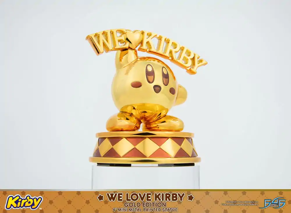 Kirby DieCast Statue We Love Kirby Gold Edition 10 cm Statuetka odlewana ciśnieniowo zdjęcie produktu