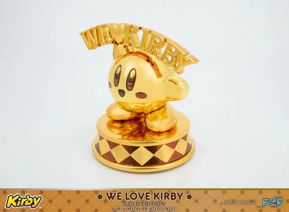 Kirby DieCast Statue We Love Kirby Gold Edition 10 cm Statuetka odlewana ciśnieniowo zdjęcie produktu