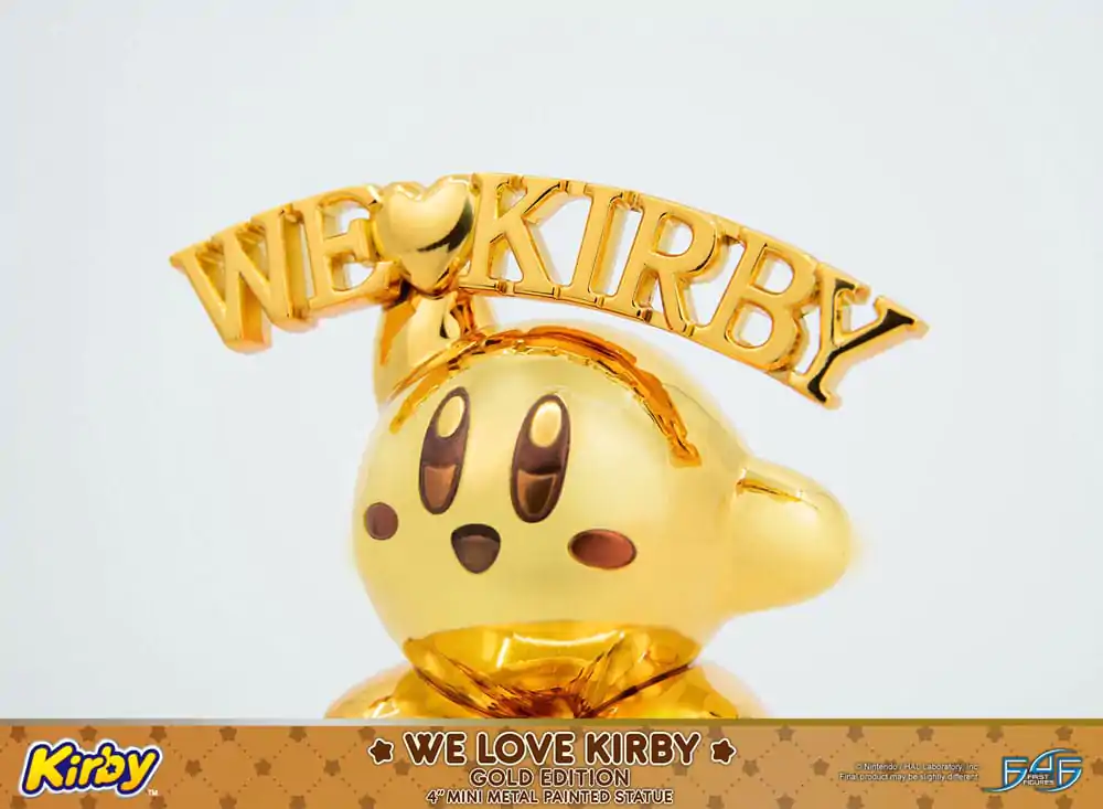 Kirby DieCast Statue We Love Kirby Gold Edition 10 cm Statuetka odlewana ciśnieniowo zdjęcie produktu