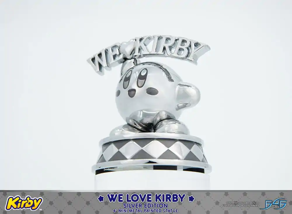 Kirby DieCast Statue We Love Kirby Silver Edition 10 cm Statuetka zdjęcie produktu