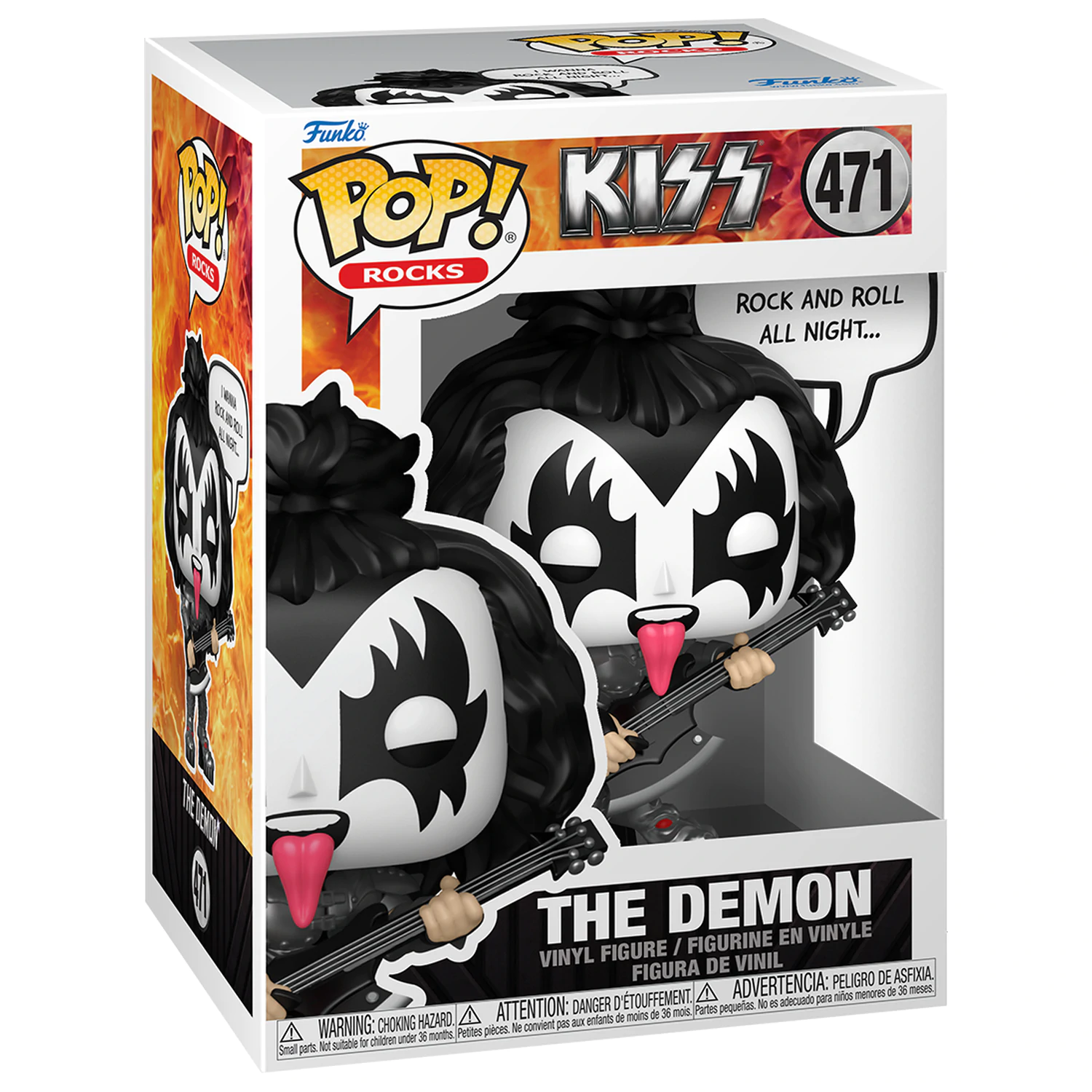 KISS Funko POP! Sayings Figurka Vinyl The Demon(R&R All Night) 9 cm zdjęcie produktu