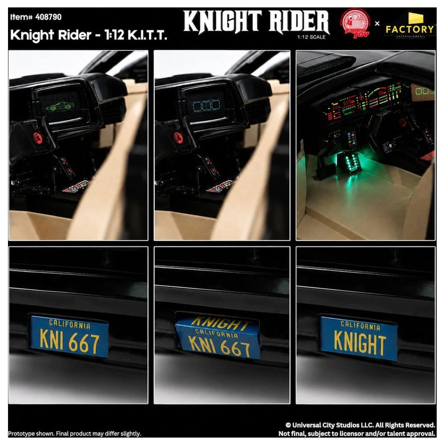 Knight Rider figurka akcji 1/12 K.I.T.T. z Michaelem Knightem zdjęcie produktu