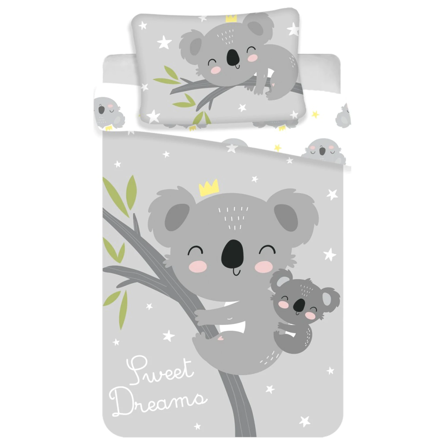 Koala Grey Poszewka na kołdrę dla malucha, przedszkolaka zdjęcie produktu