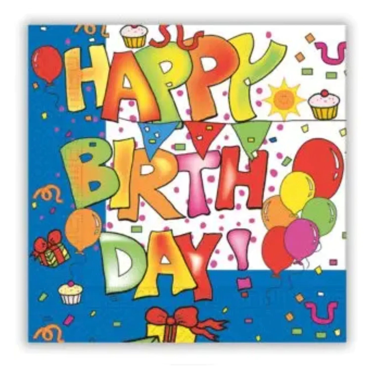 Kokliko Happy Birthday Serwetki 20 szt. 33x33 cm FSC zdjęcie produktu