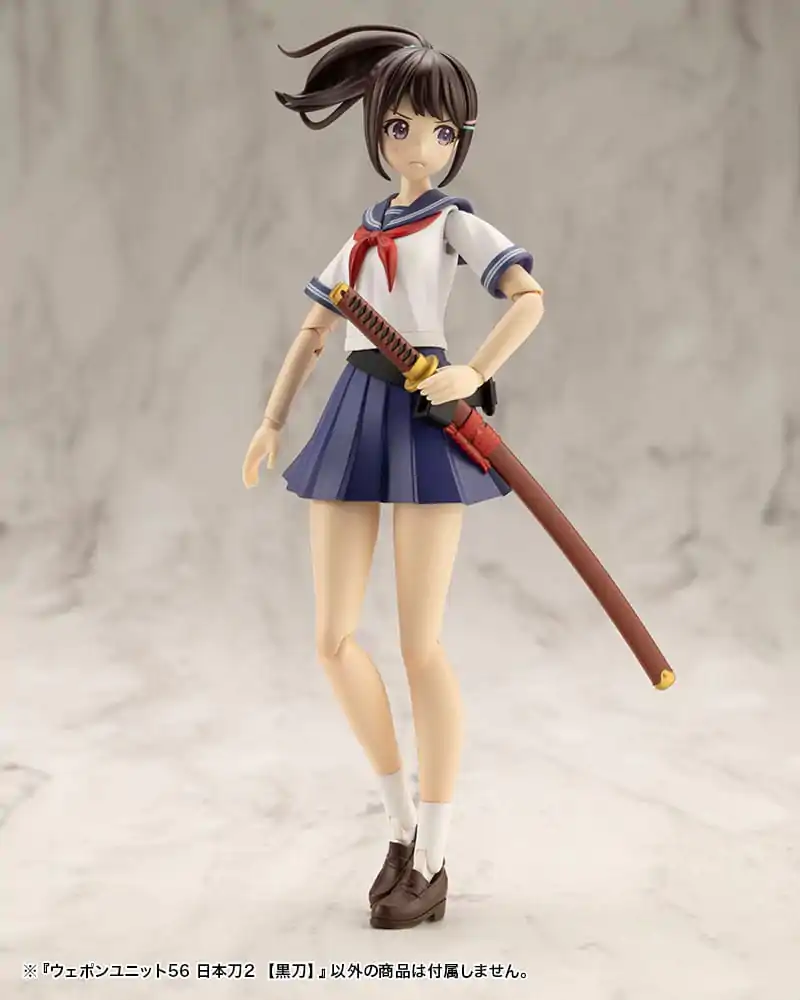 Kotobukiya M.S.G. Model Kit Accessory Set Heavy Weapon Unit 56 Japanese Sword 2 Black Sword zdjęcie produktu