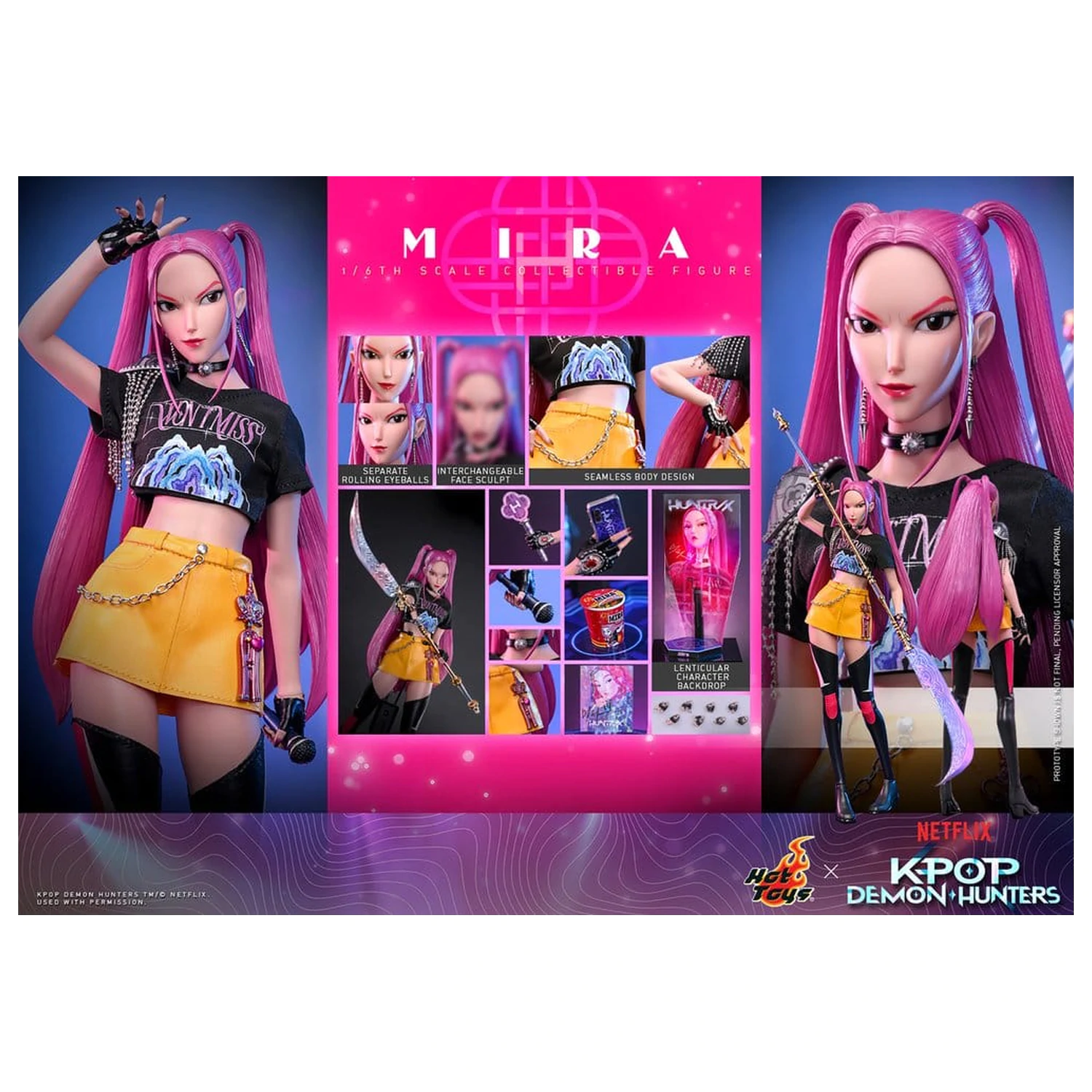 KPop Demon Hunters Action Figure 1/6 Mira 28 cm zdjęcie produktu