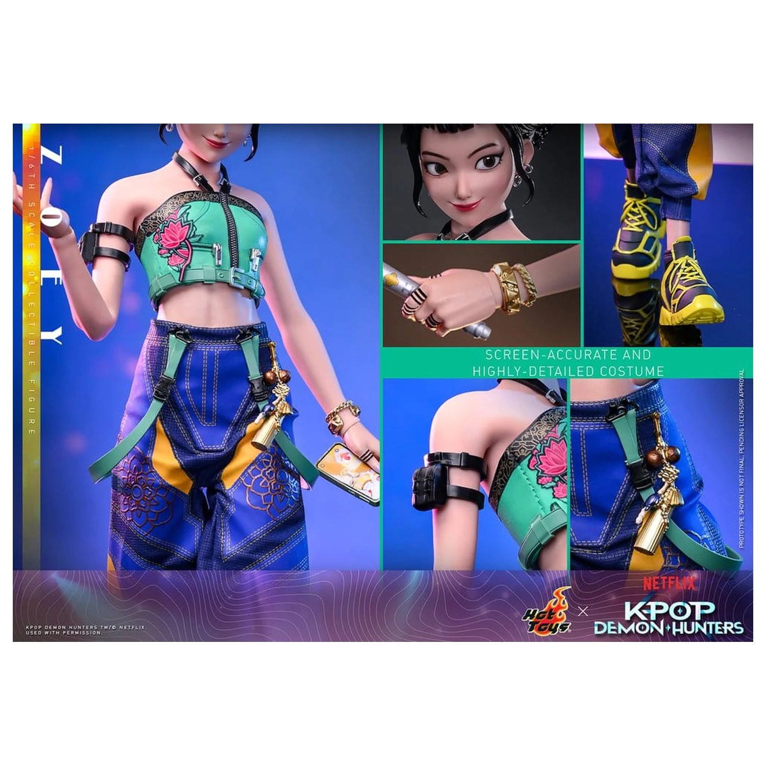 KPop Demon Hunters Figurka Akcji 1/6 Zoey 27 cm zdjęcie produktu