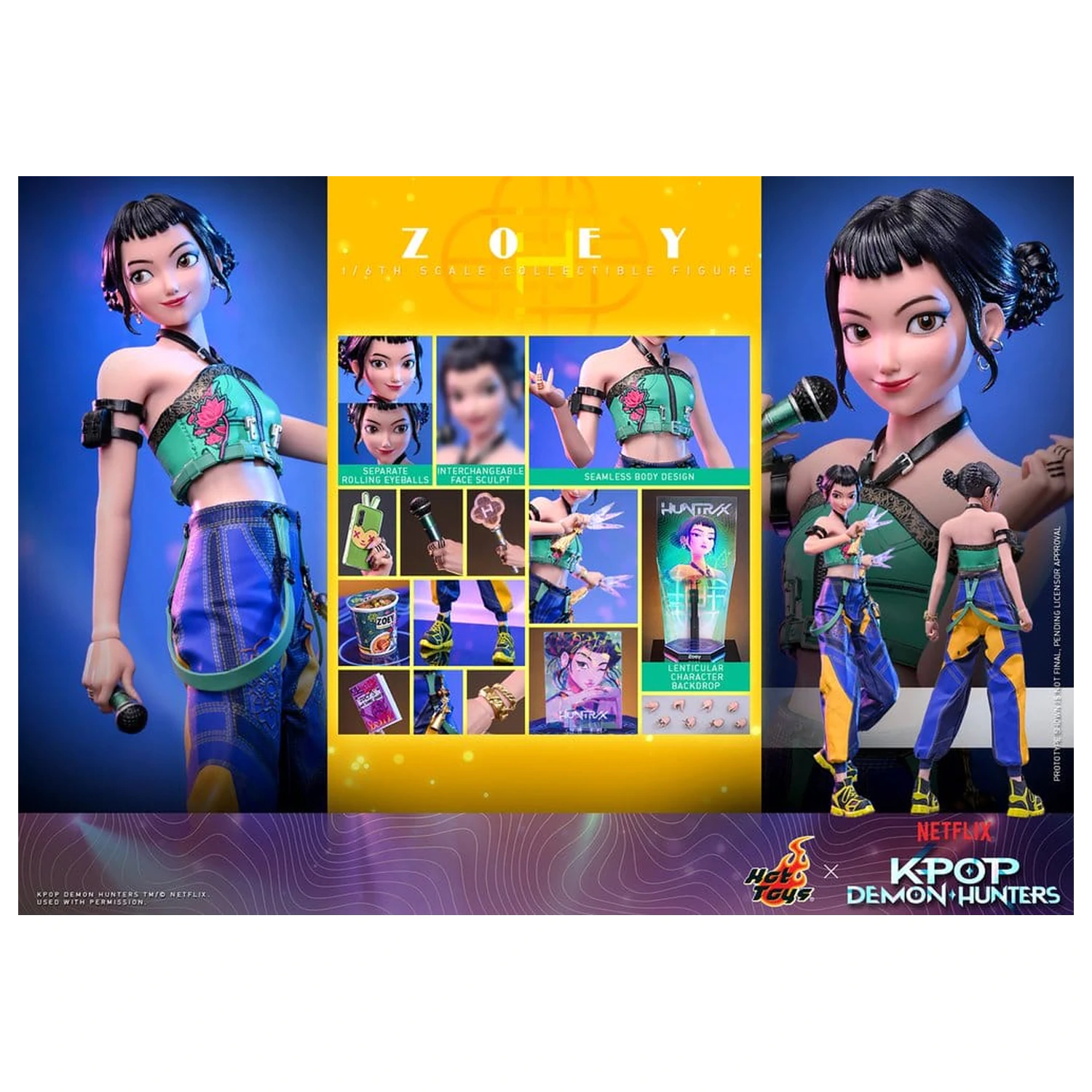 KPop Demon Hunters Figurka Akcji 1/6 Zoey 27 cm zdjęcie produktu