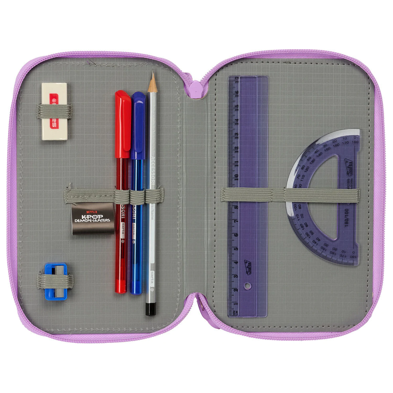 Demon Hunters Kpop Artist potrójny piórnik 37 szt. zdjęcie produktu