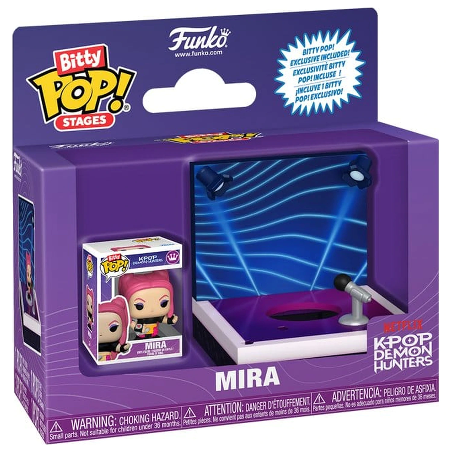 KPop Demon Hunters Bitty Funko POP! Stages Vinyl Figure Mira 2,5 cm zdjęcie produktu
