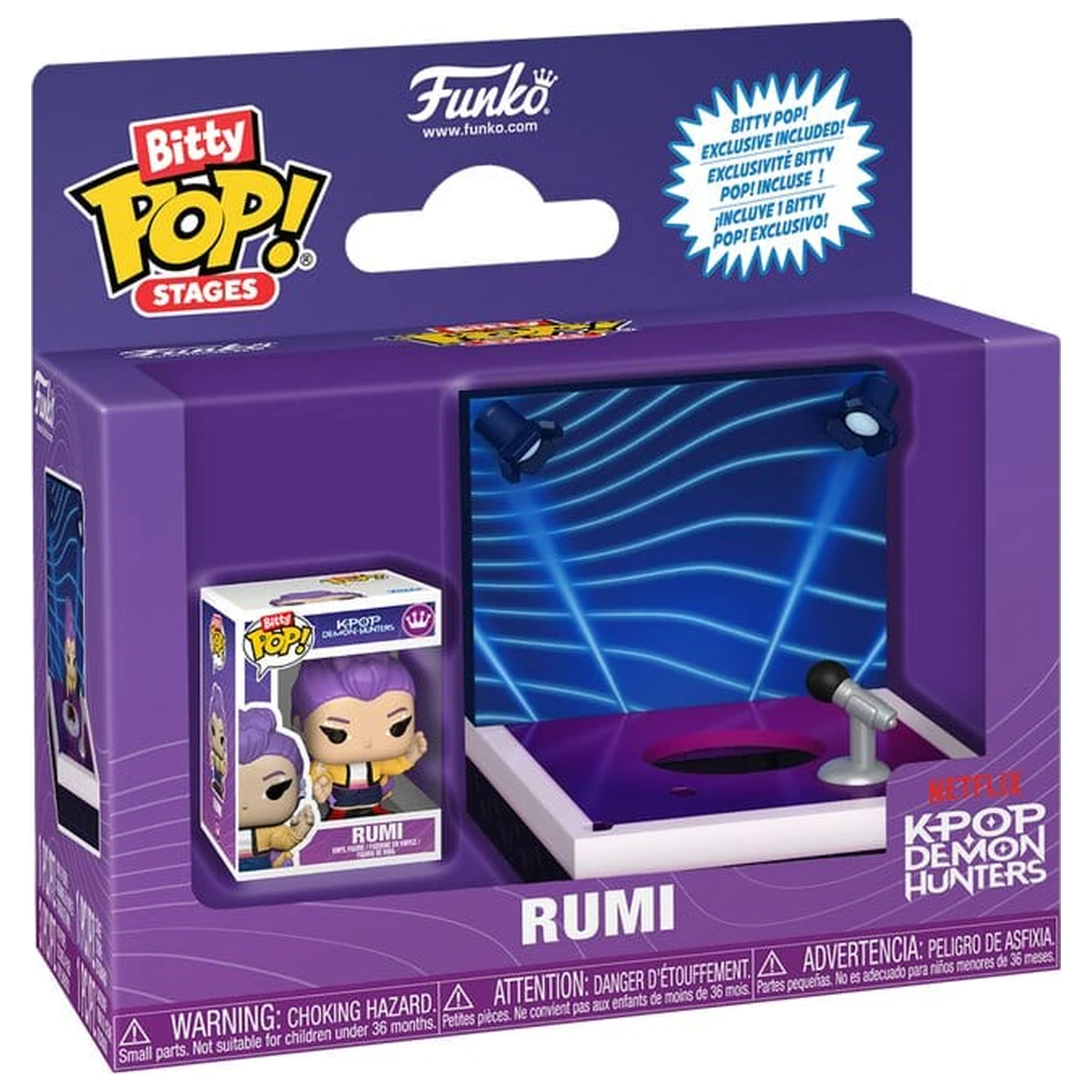 KPop Demon Hunters Bitty Funko POP! Stages Vinyl Figure Rumi 2,5 cm zdjęcie produktu