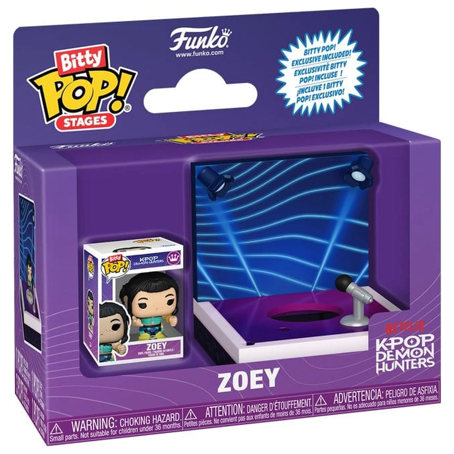 KPop Demon Hunters Bitty Funko POP! Stages Vinylowa Figurka Zoey 2,5 cm zdjęcie produktu