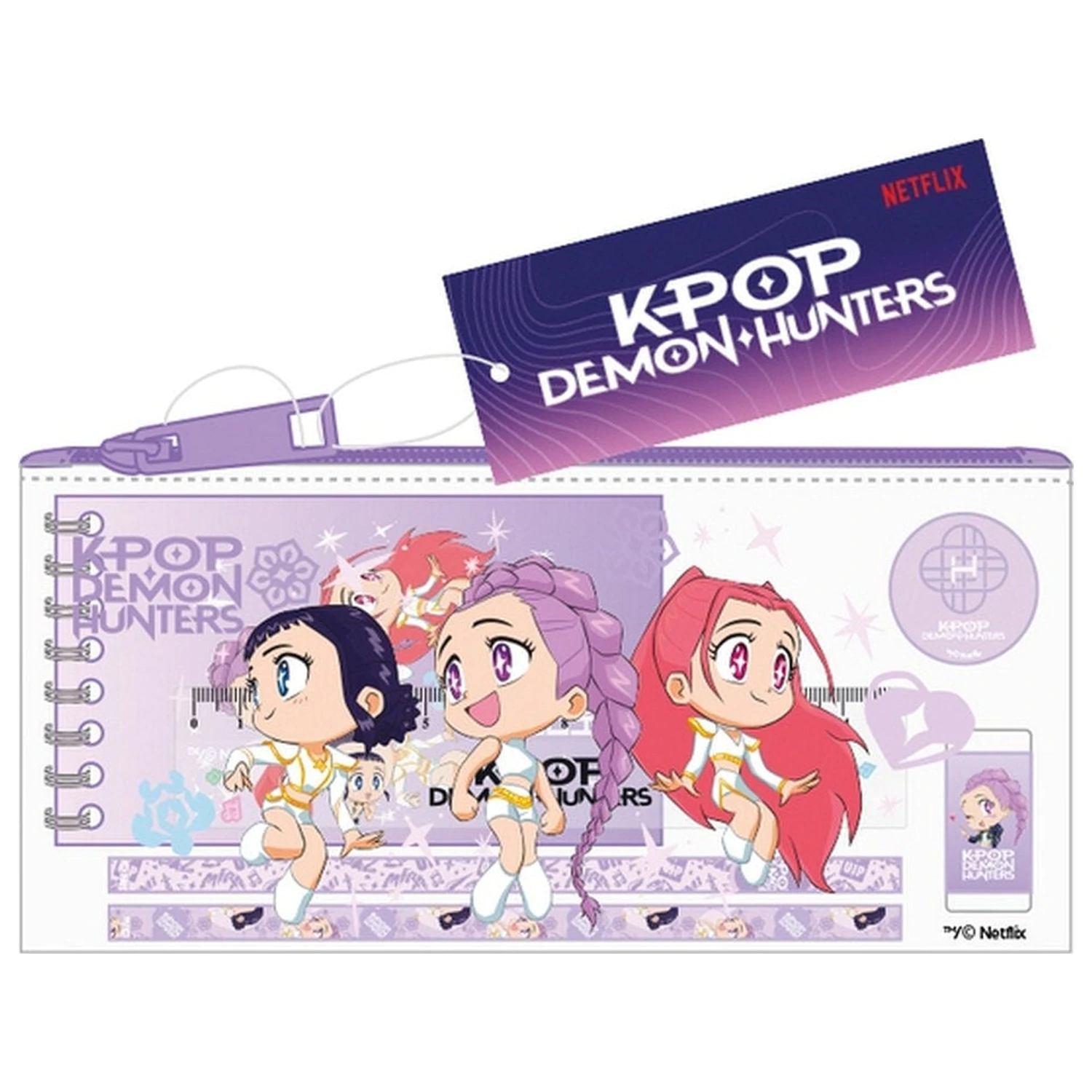 Zestaw artykułów papierniczych Kpop Demon Hunters Chibi do zabawy zdjęcie produktu