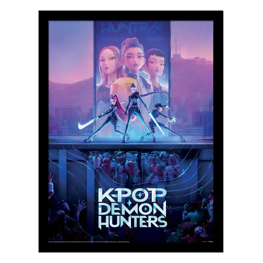 Plakat Kolekcjonerski KPop Demon Hunters w Ramie - Oficjalna Grafika Filmowa zdjęcie produktu
