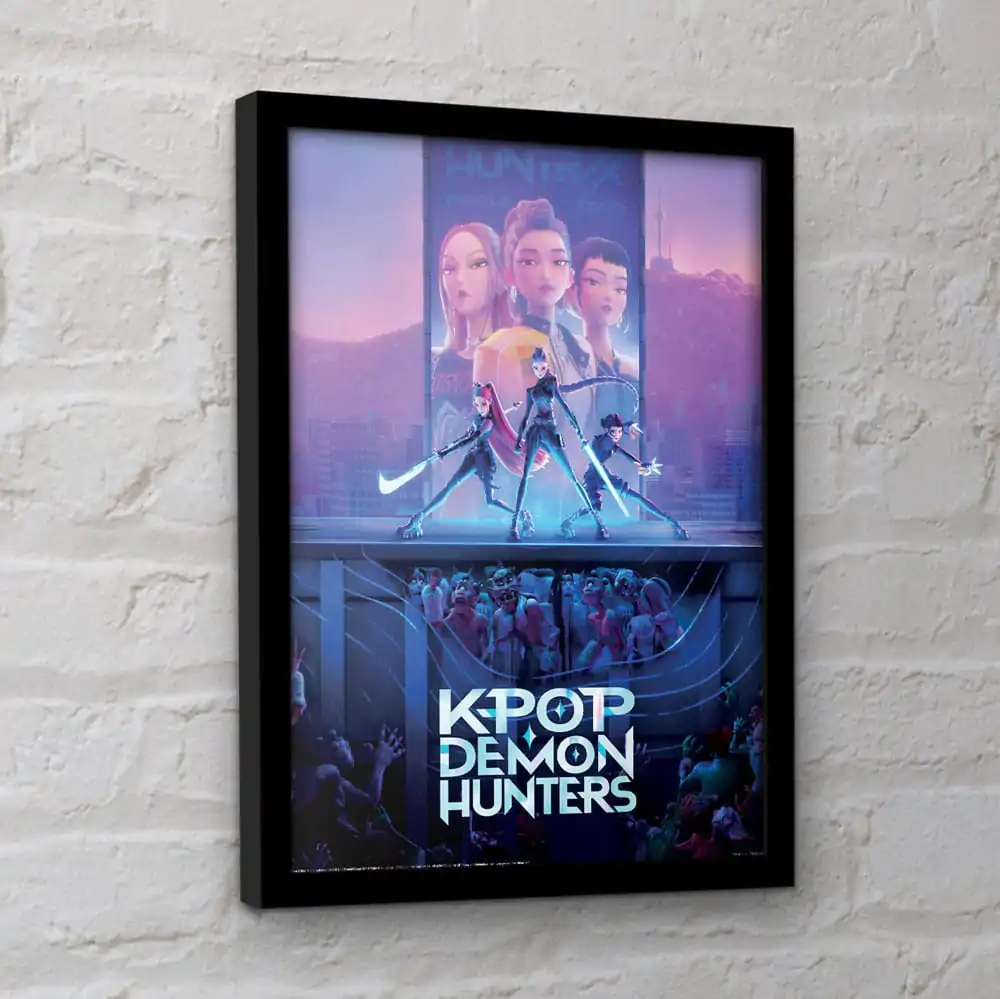 Plakat Kolekcjonerski KPop Demon Hunters w Ramie - Oficjalna Grafika Filmowa zdjęcie produktu