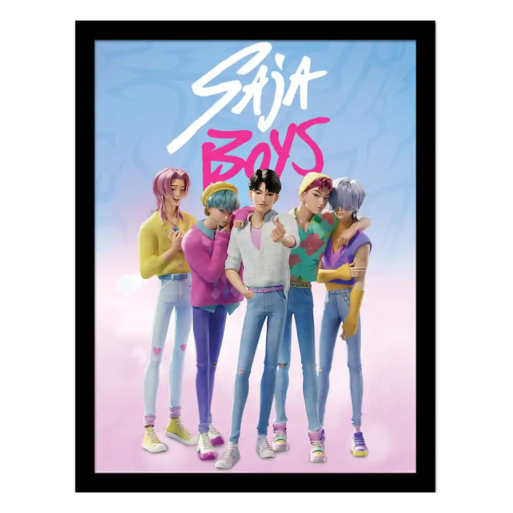 KPop Demon Hunters Plakat Kolekcjonerski w Ramie Saja Boys zdjęcie produktu