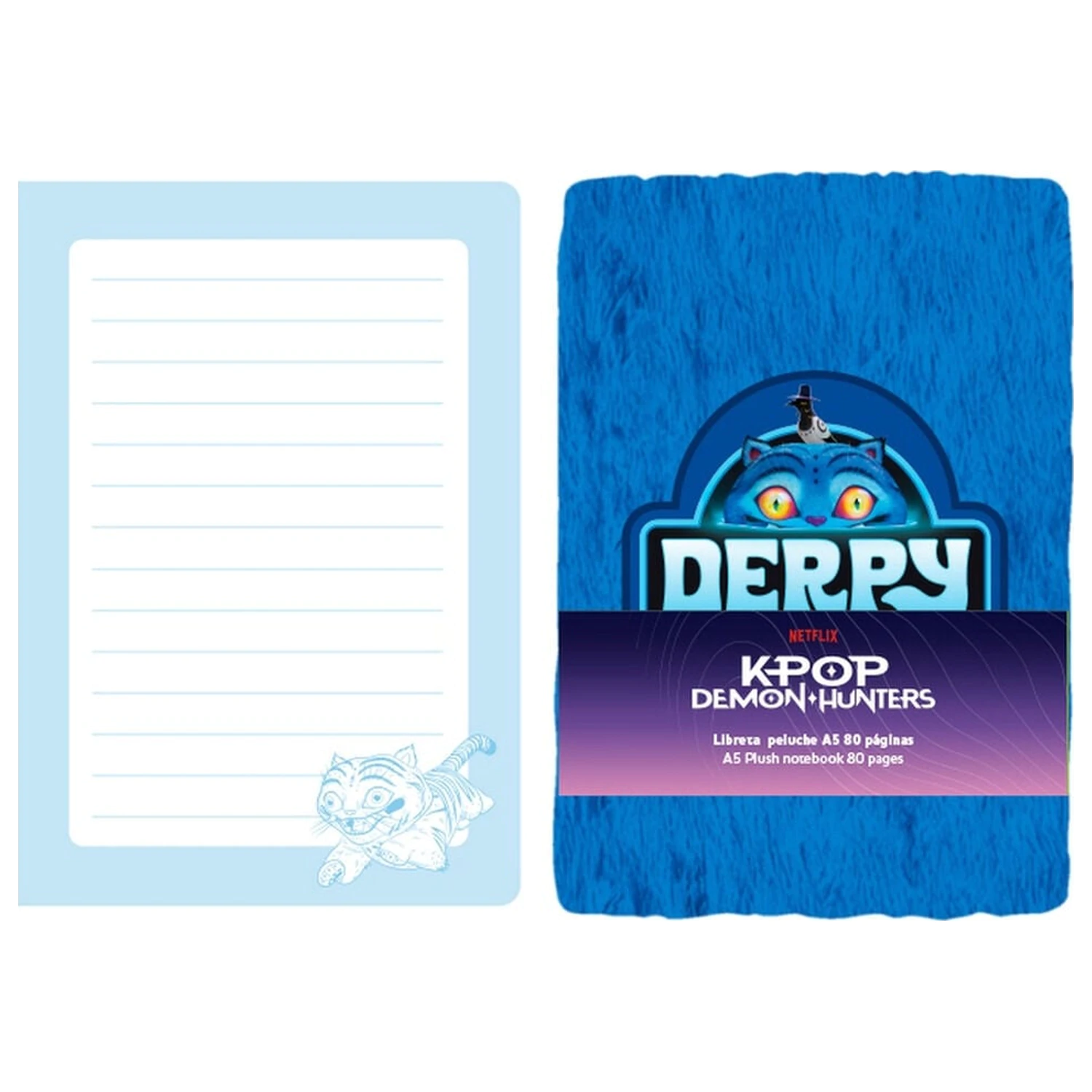 Kpop Demon Hunters Derpy A5 pluszowy notatnik zdjęcie produktu