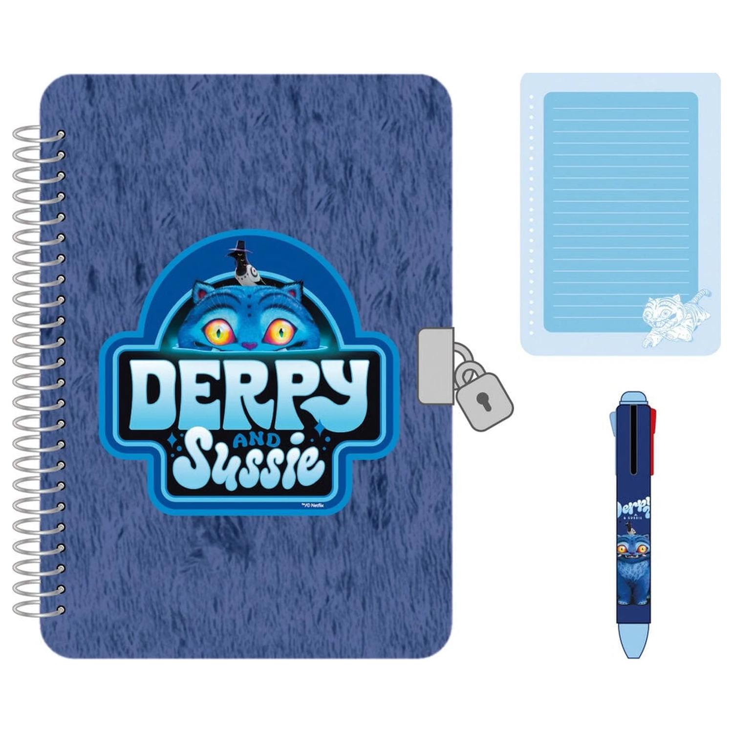 Kpop Demon Hunters Derpy zestaw diary + 4-kolorowy pen zdjęcie produktu