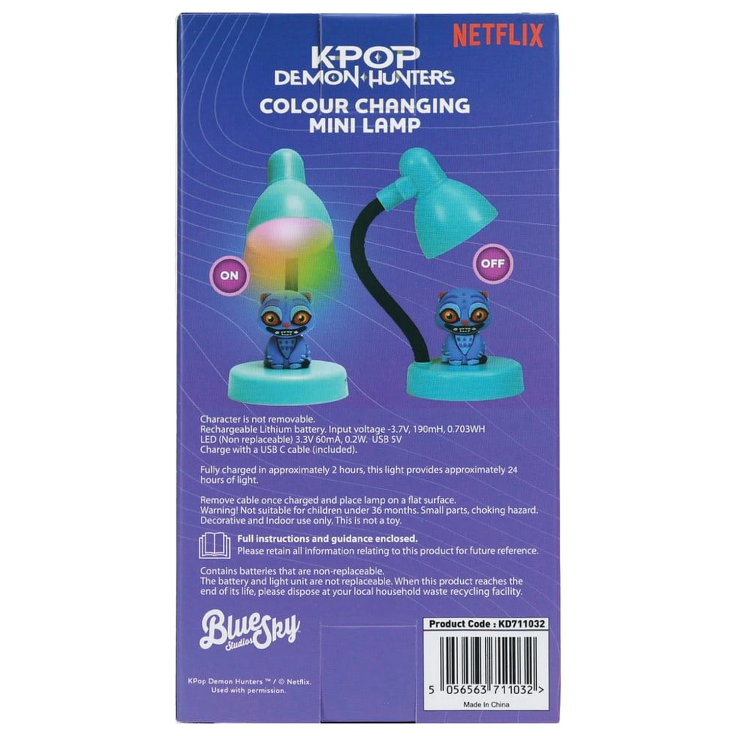 KPop Demon Hunters Mini Lampka LED z Figurką Derpy 11 cm zdjęcie produktu