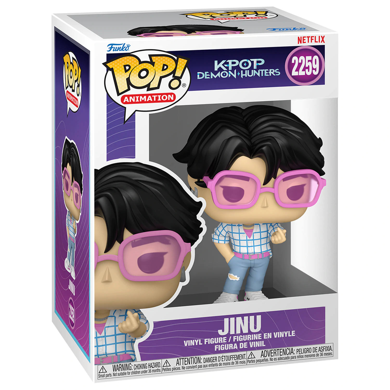 KPop Demon Hunters Funko POP! Animation Vinyl Figures Jinu z Chase 9 cm Zestaw 5 + 1 zdjęcie produktu