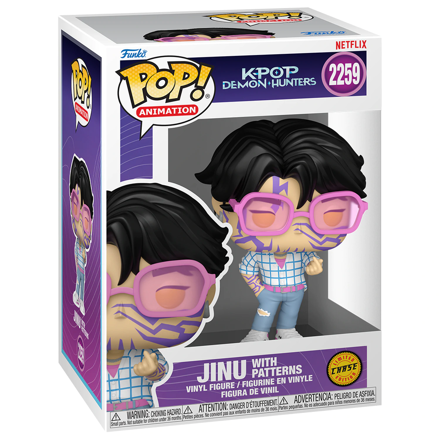 KPop Demon Hunters Funko POP! Animation Vinyl Figures Jinu z Chase 9 cm Zestaw 5 + 1 zdjęcie produktu