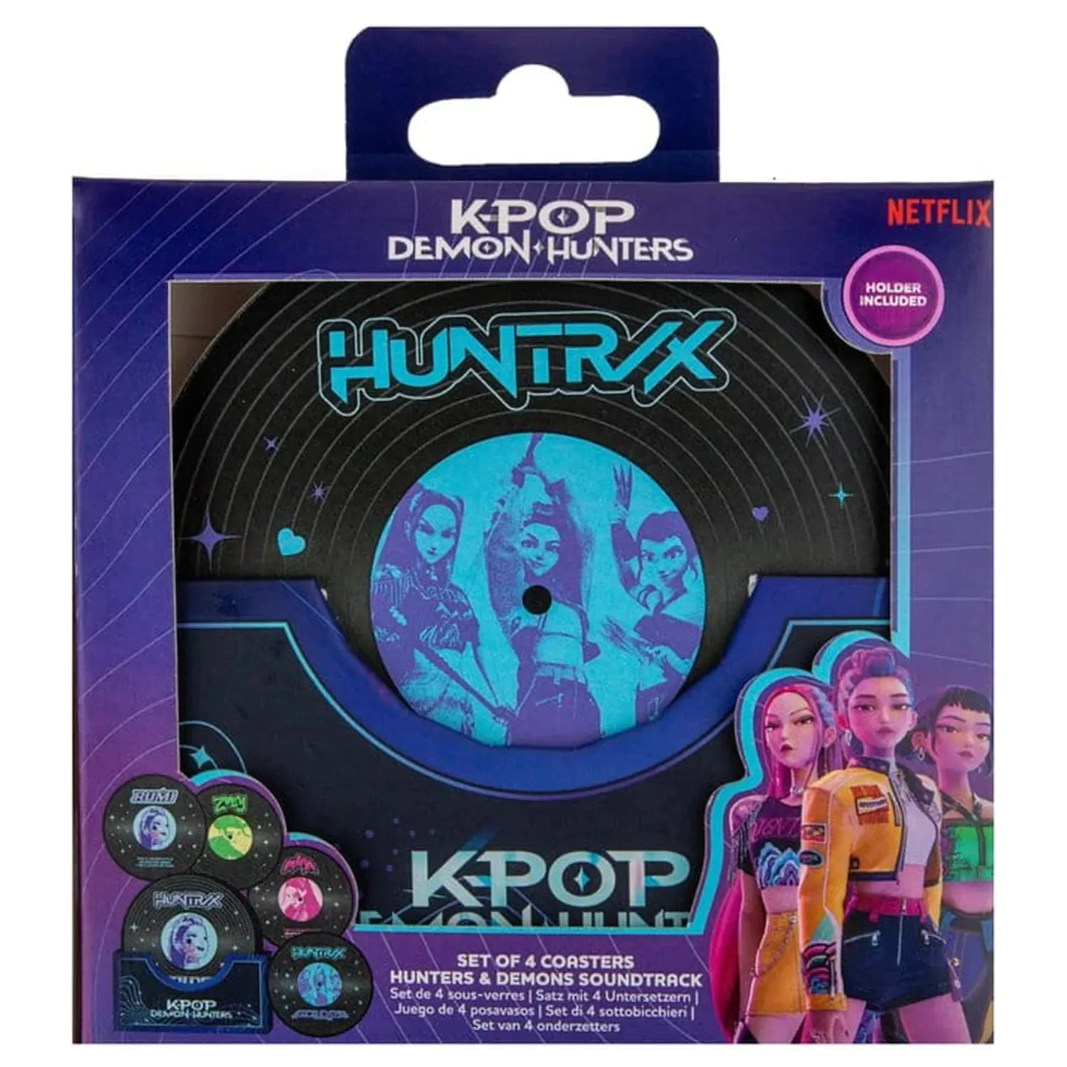 KPop Demon Hunters Zestaw 4 Podkładek Hunters & Demons Soundtrack zdjęcie produktu