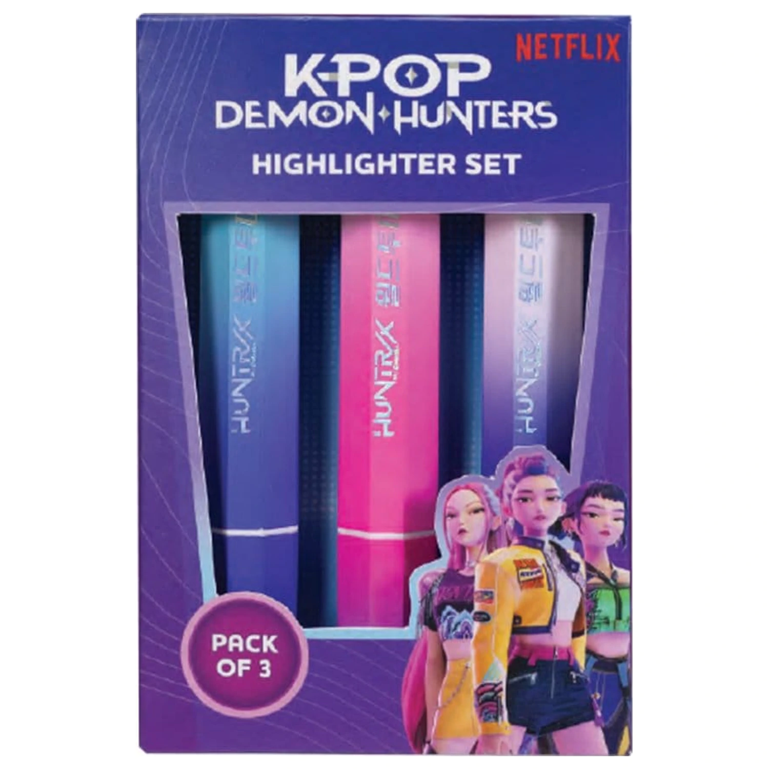 KPop Demon Hunters Highlighters 3-pak Huntr/x zdjęcie produktu