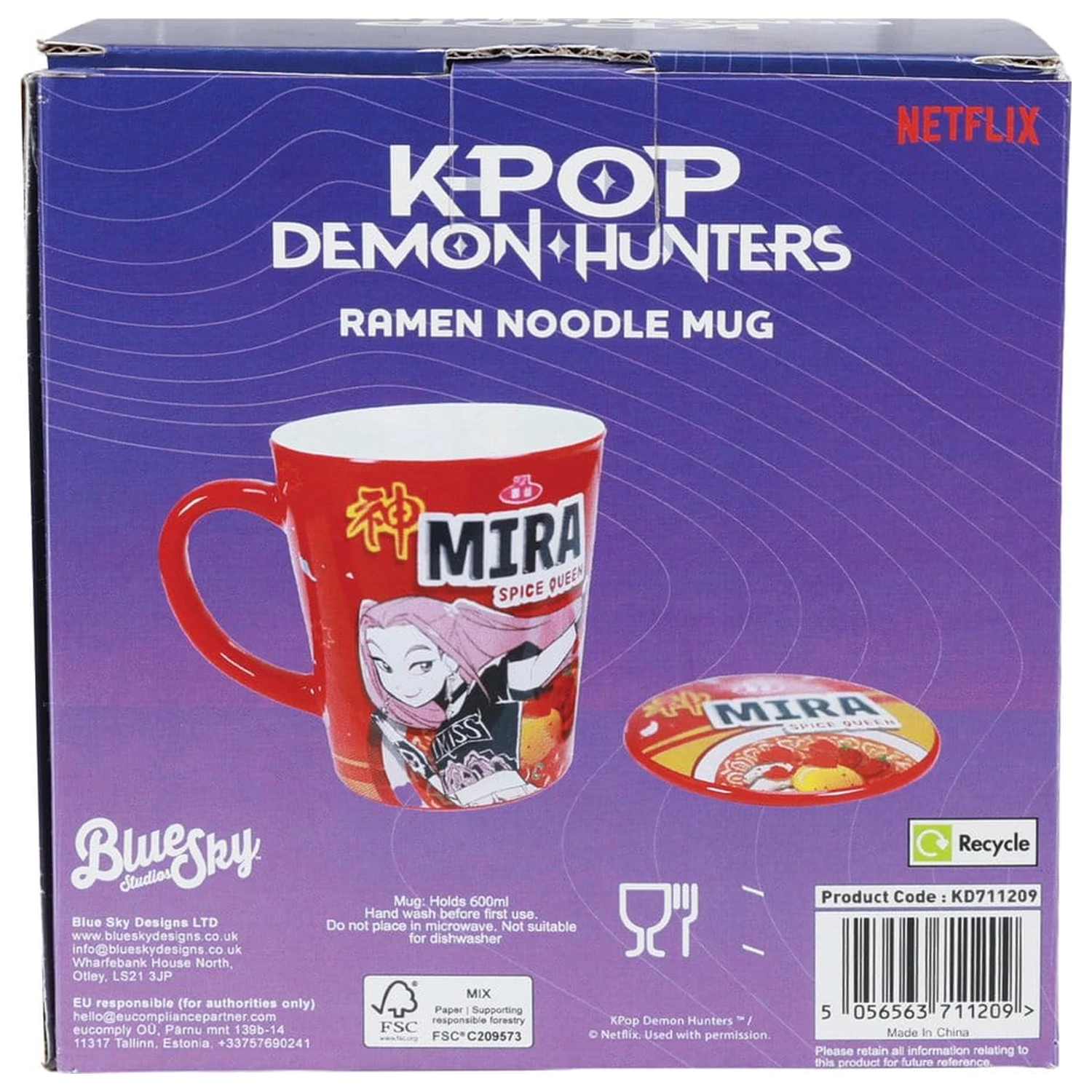 Kpop Demon Hunters Kubek z pokrywką Huntr/x Ramen zdjęcie produktu