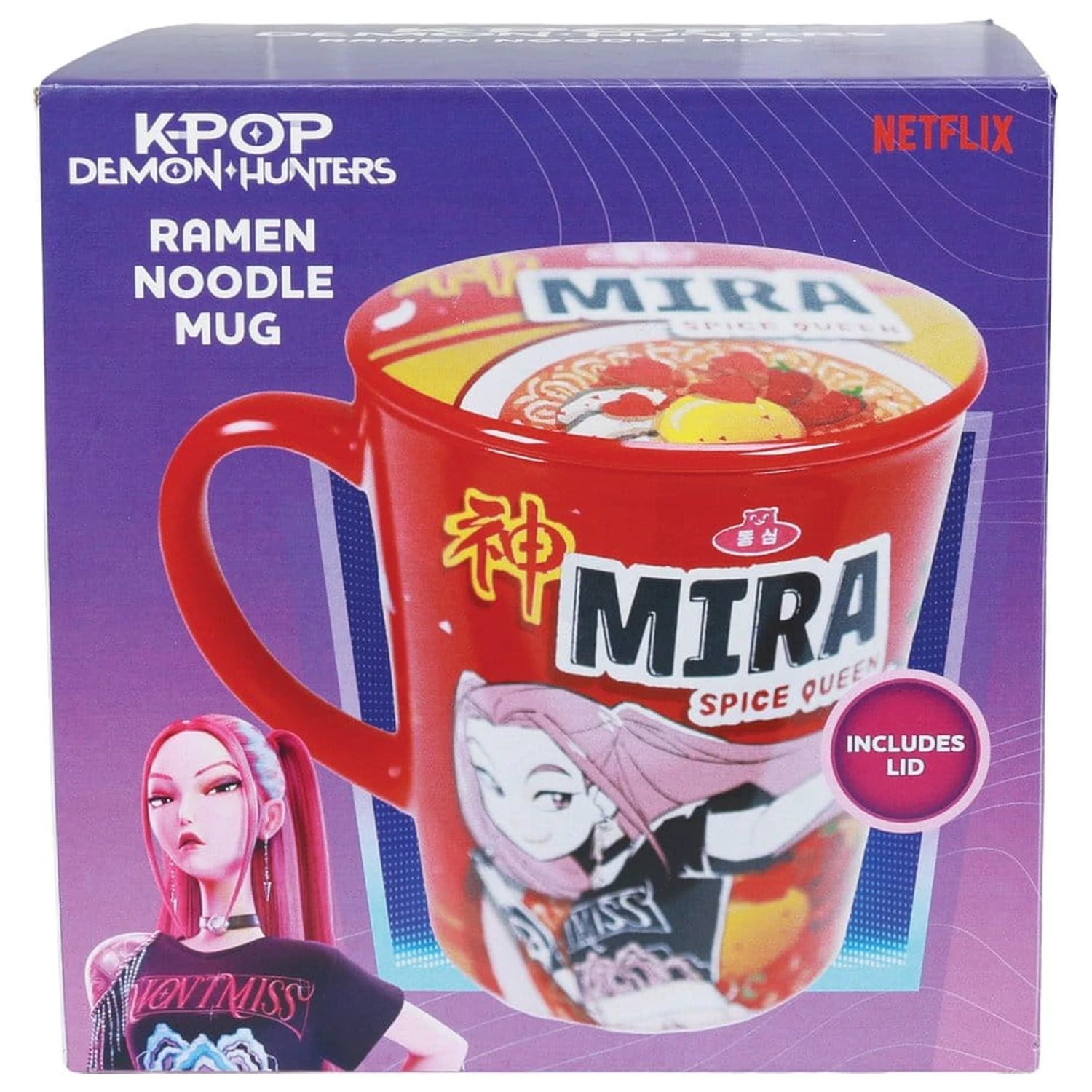 Kpop Demon Hunters Kubek z pokrywką Huntr/x Ramen zdjęcie produktu