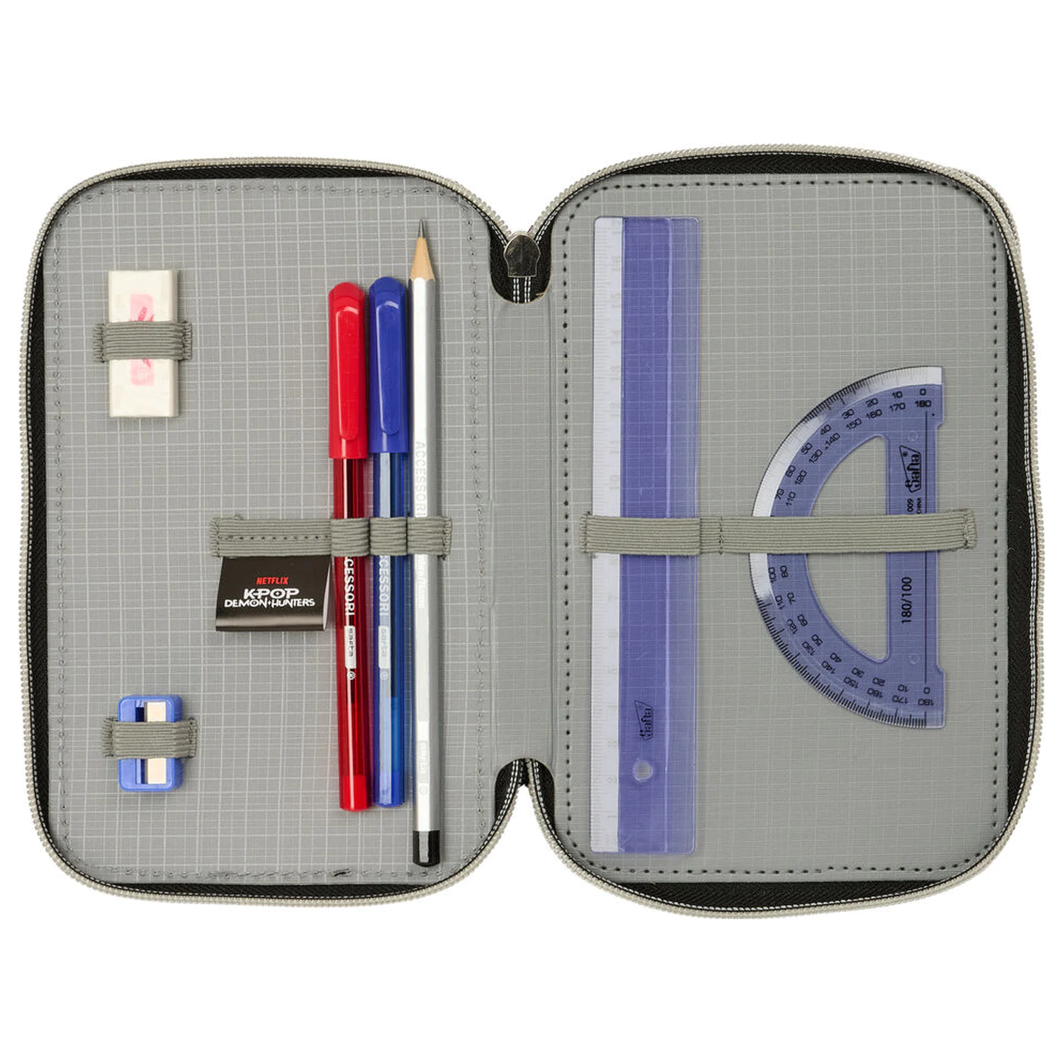 Kpop Demon Hunters Huntrix potrójny piórnik 37 szt. zdjęcie produktu