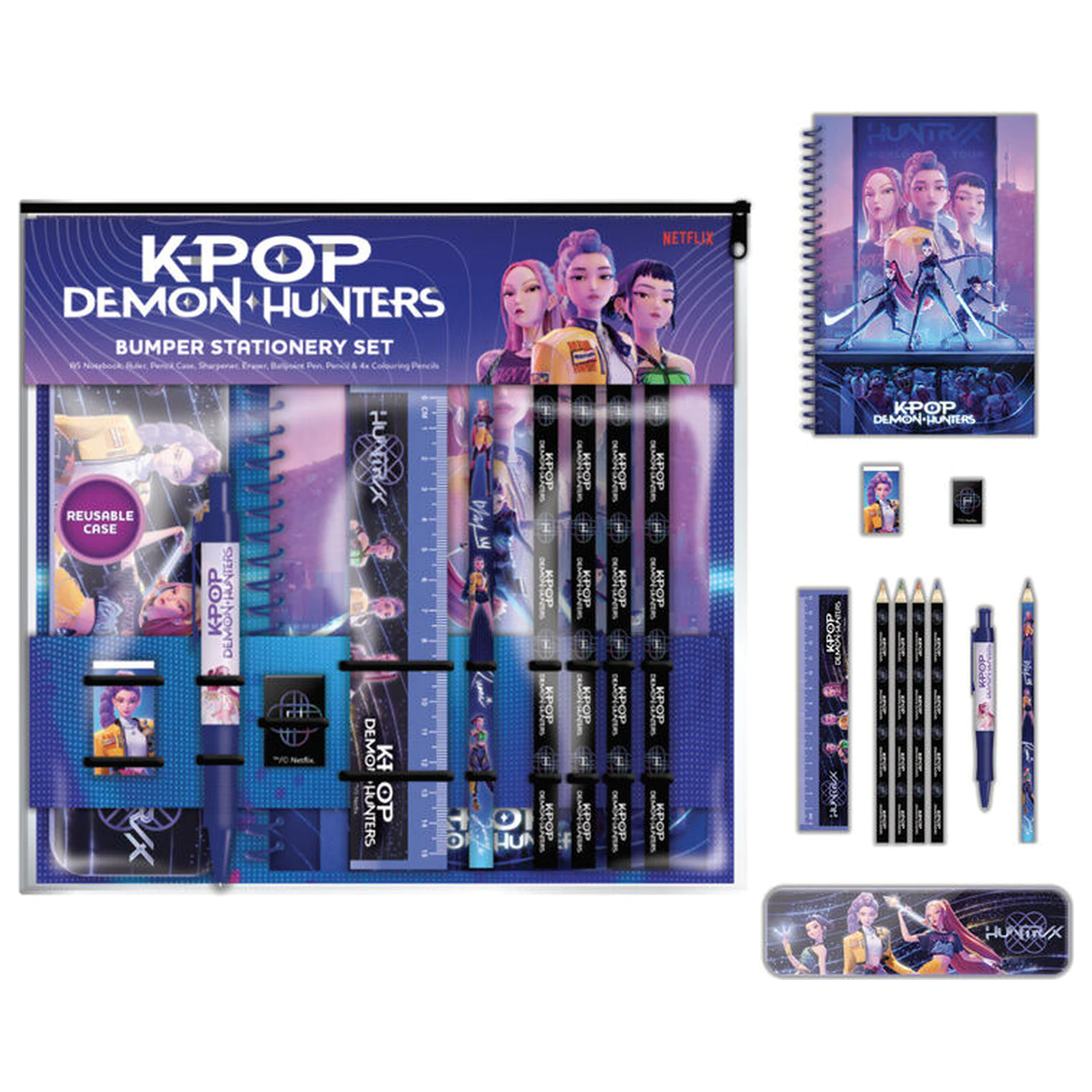 Zestaw papeterii KPop Demon Hunters + notatnik A5 zdjęcie produktu