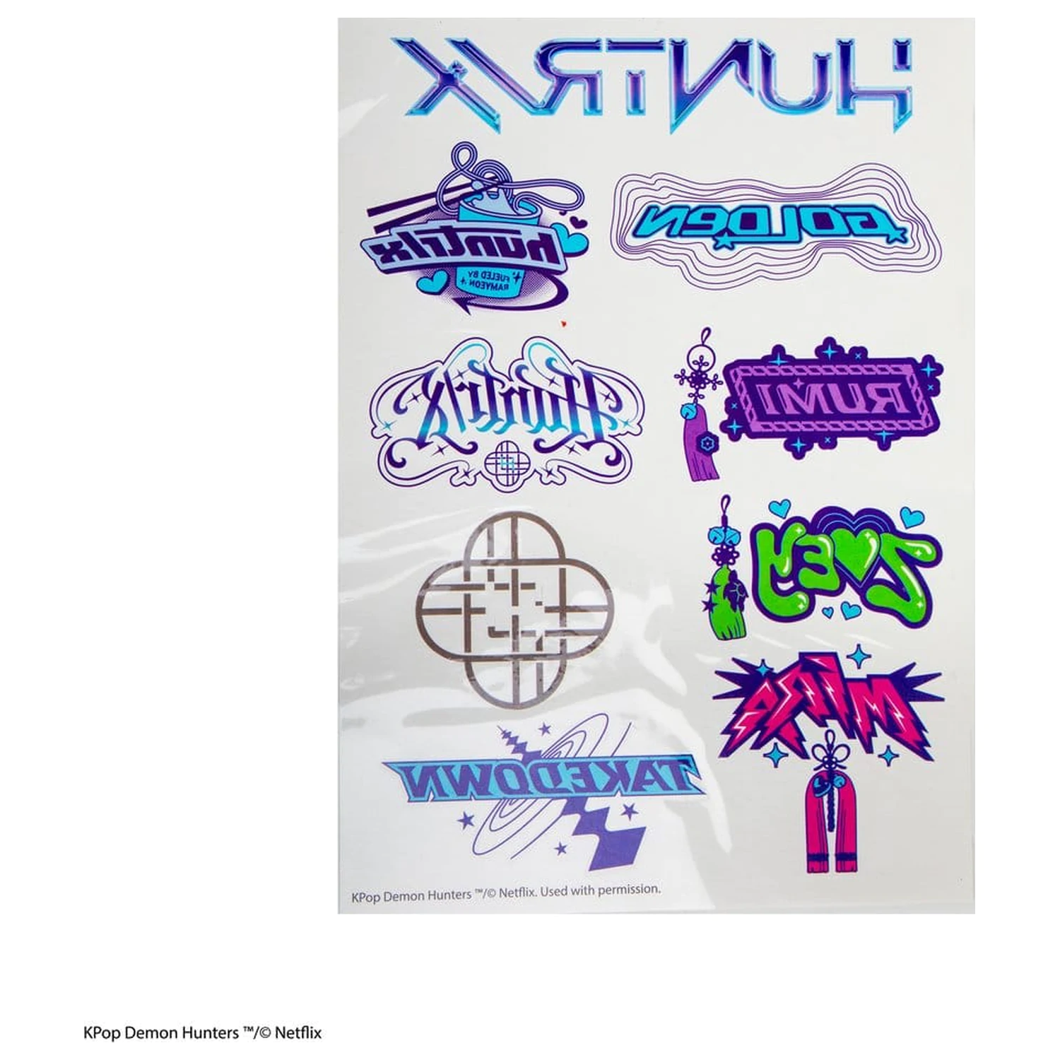 Naklejki z tatuażami KPop Demon Hunters KPop Demon Hunters zdjęcie produktu
