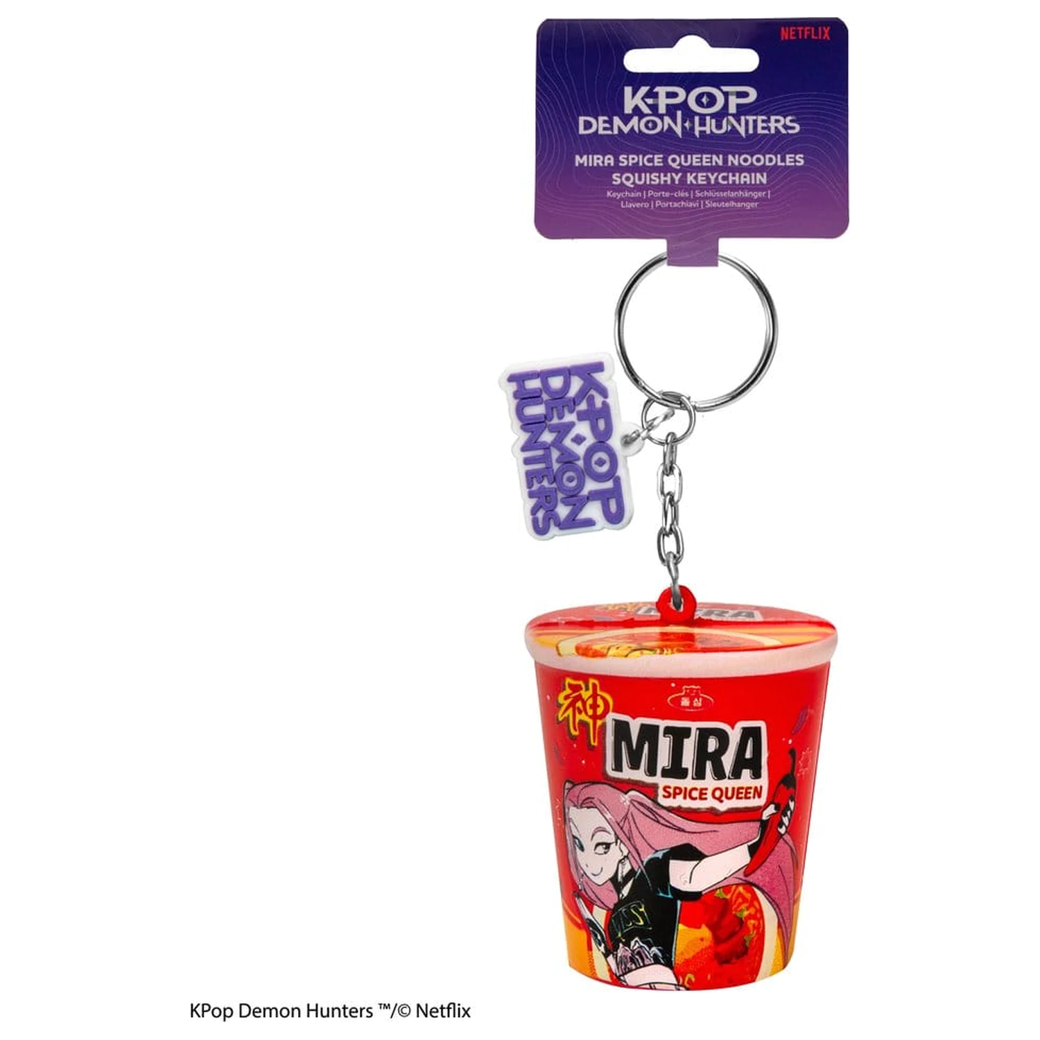 KPop Demon Hunters Squishy Breloczek Mira Spice Queen Noodles zdjęcie produktu