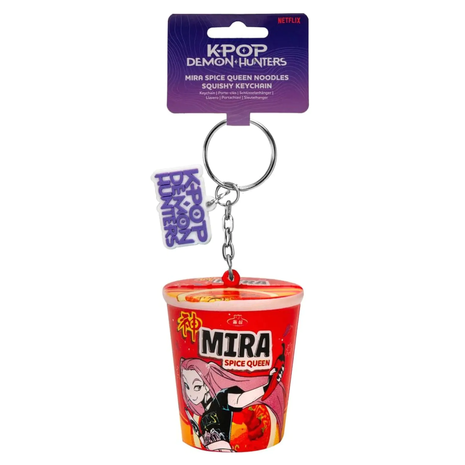 KPop Demon Hunters Squishy Breloczek Mira Spice Queen Noodles zdjęcie produktu