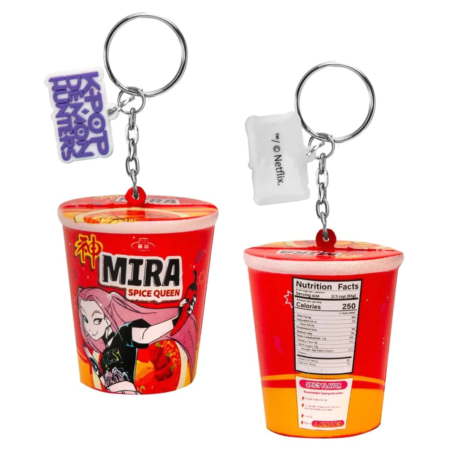KPop Demon Hunters Squishy Breloczek Mira Spice Queen Noodles zdjęcie produktu