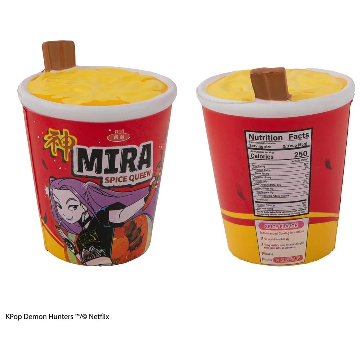 KPop Demon Hunters Squishy Antystresowa Figurka Mira Spice Queen Noodles zdjęcie produktu