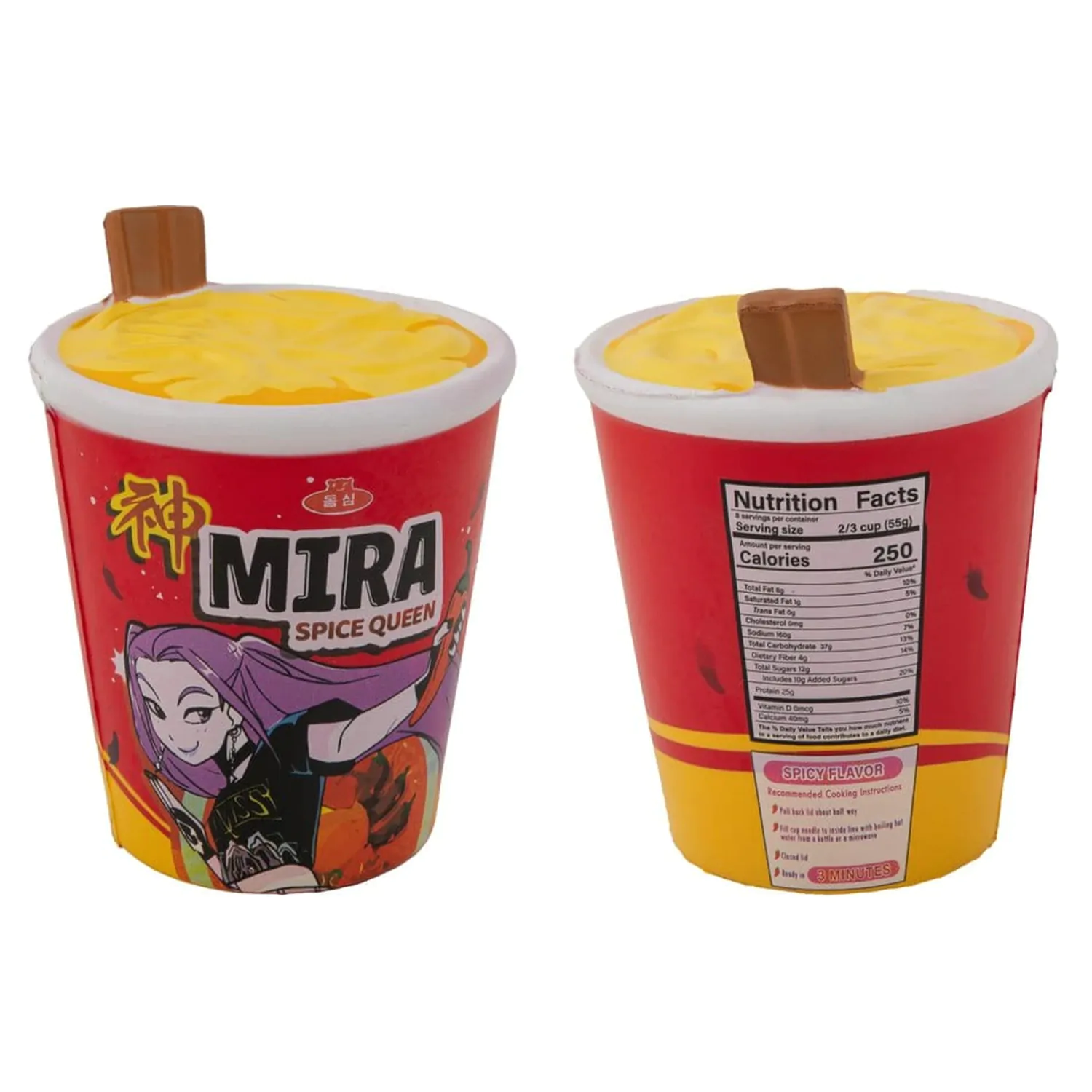 KPop Demon Hunters Squishy Antystresowa Figurka Mira Spice Queen Noodles zdjęcie produktu