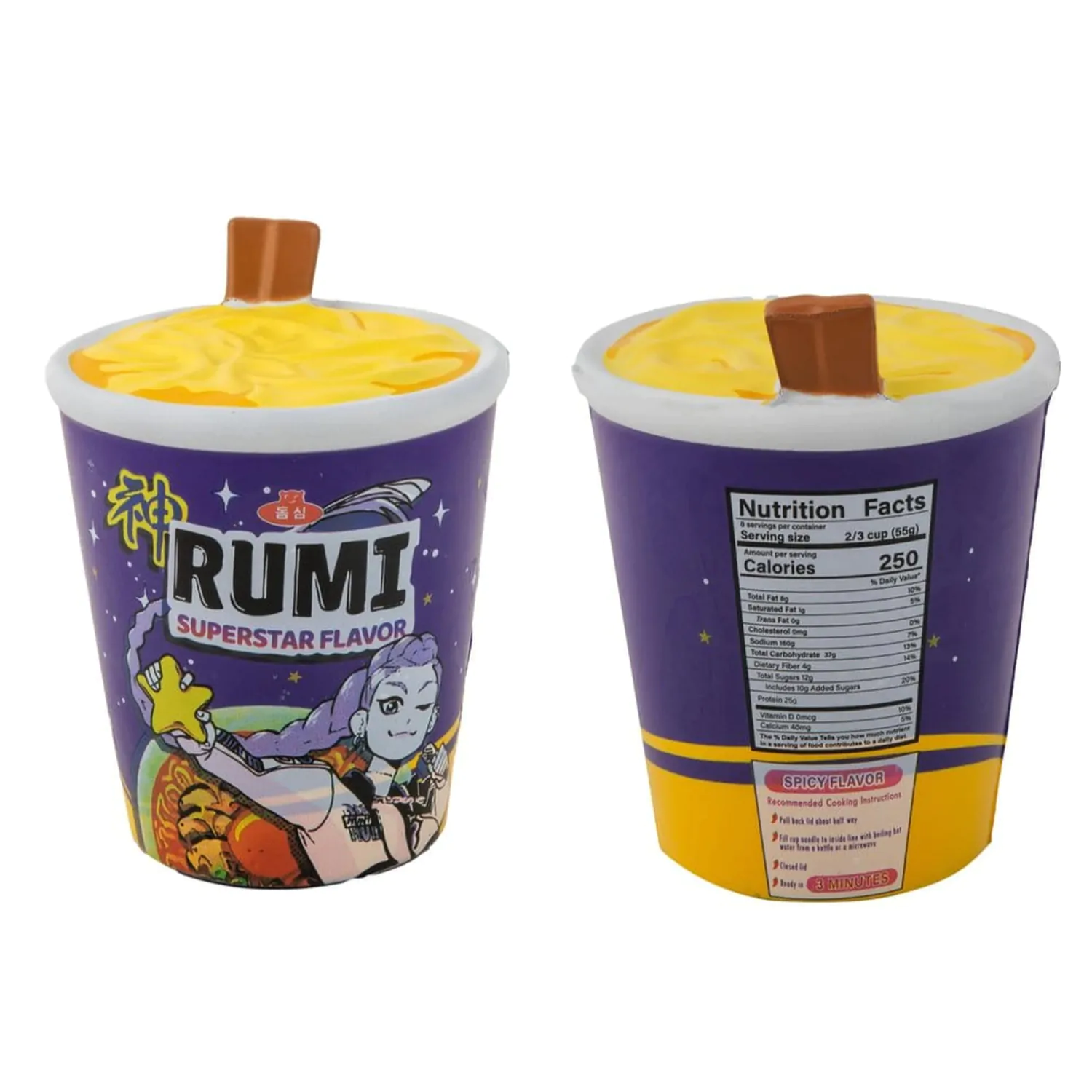 KPop Demon Hunters Squishy Antystresowa Figurka Rumi Superstar Flavor Noodles zdjęcie produktu