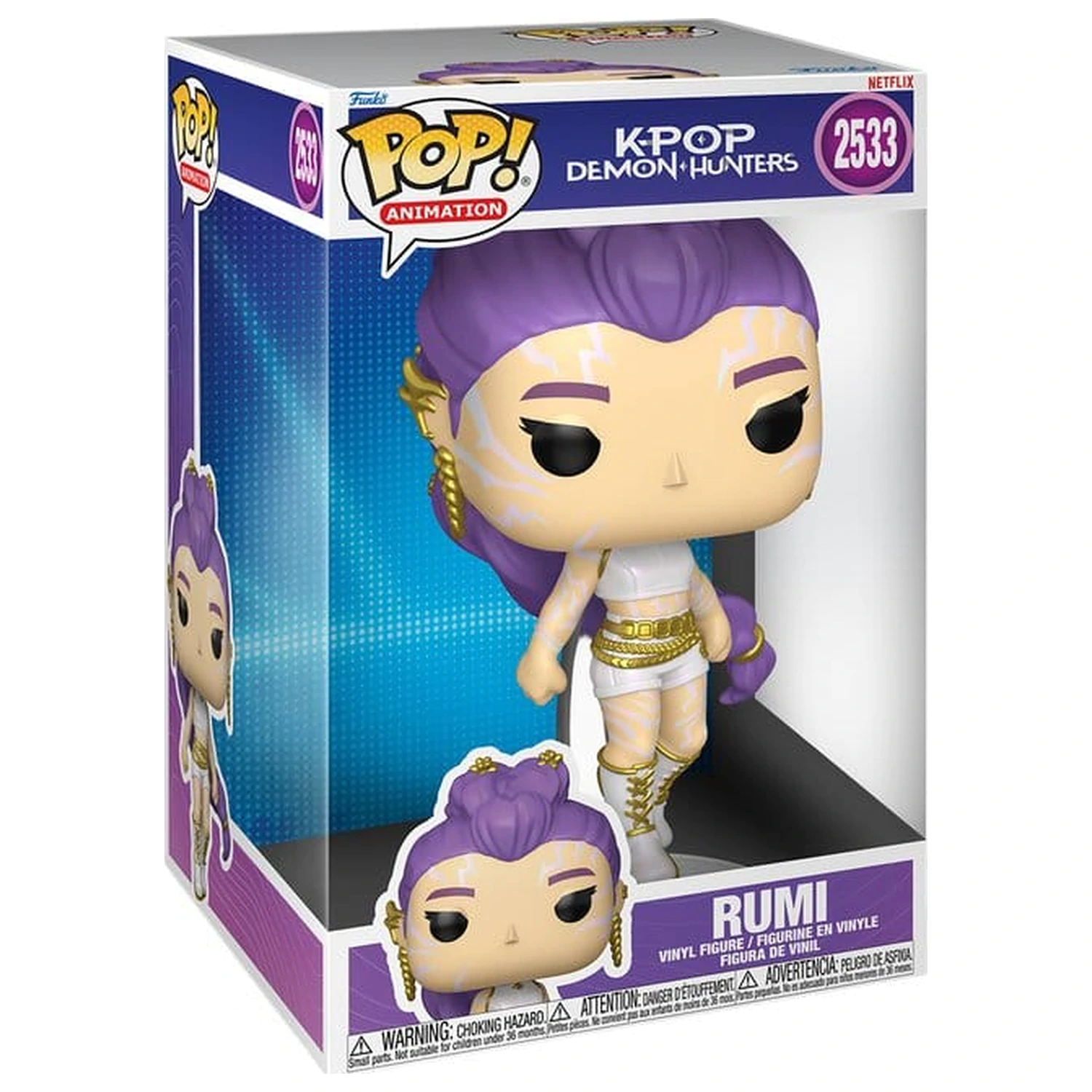 KPop Demon Hunters Super Sized Jumbo Funko POP! Winylowa figurka Rumi 25 cm zdjęcie produktu