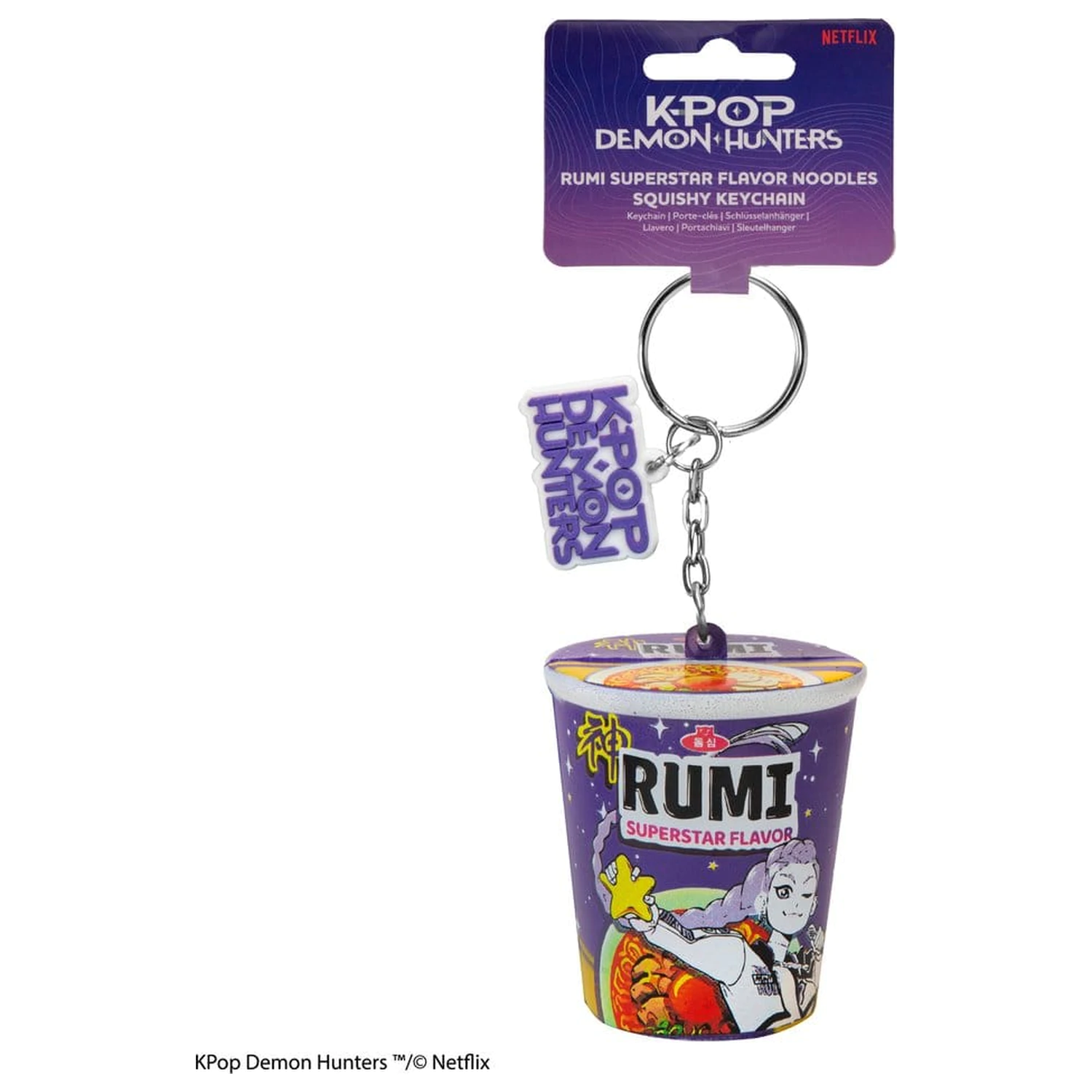 KPop Demon Hunters Squishy Brelok Rumi Superstar Flavor Noodles zdjęcie produktu
