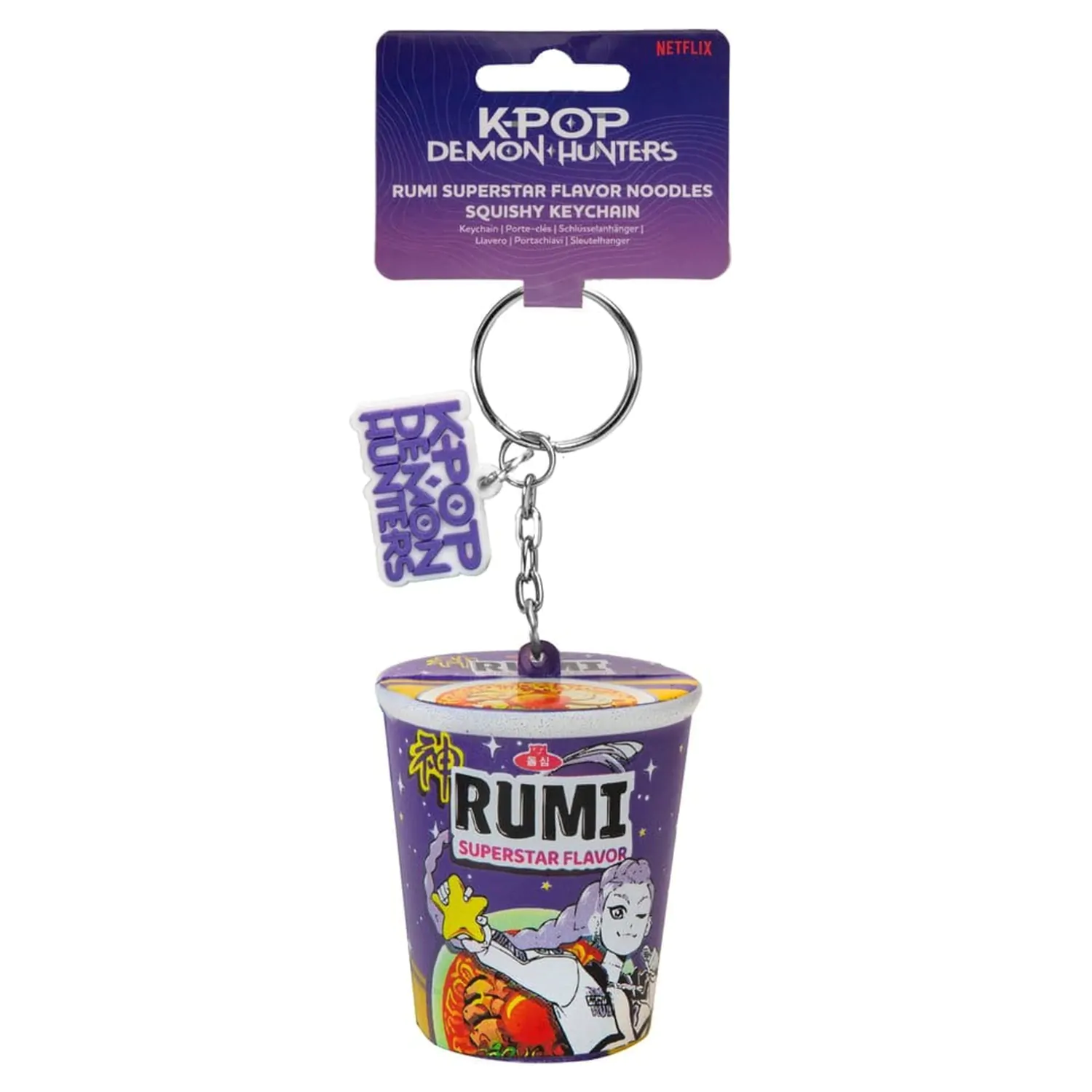 KPop Demon Hunters Squishy Brelok Rumi Superstar Flavor Noodles zdjęcie produktu