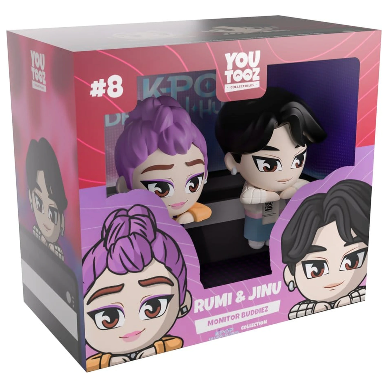 KPop Demon Hunters Vinyl Figures Jinu & Rumi Monitor Buddiez 6 cm zdjęcie produktu