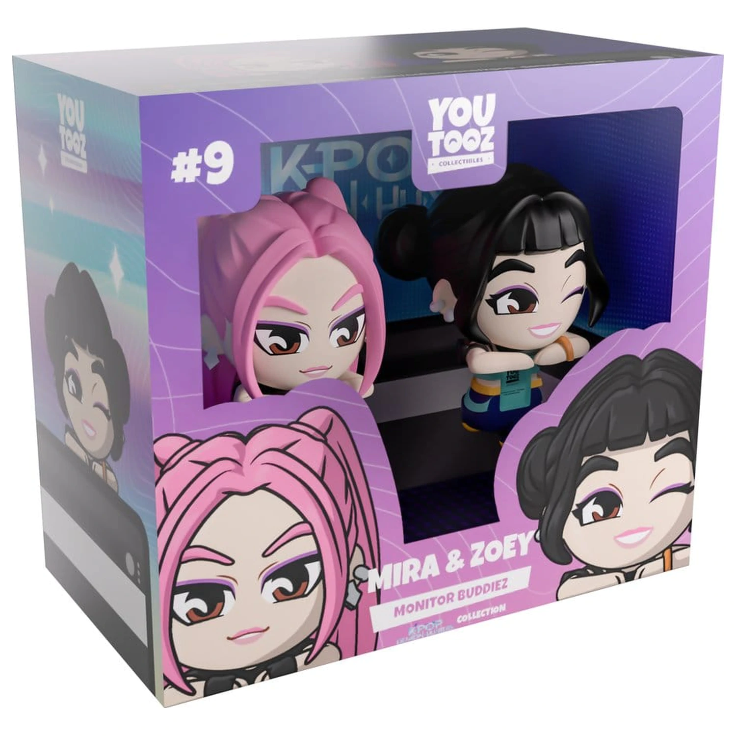 KPop Demon Hunters Vinyl Figures Mira & Zoey Monitor Buddiez 6 cm zdjęcie produktu